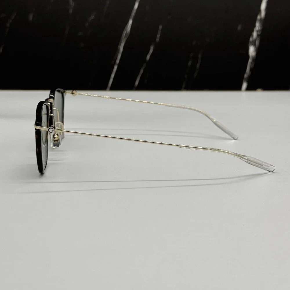 NEW MONTBLANC SUNGLASSES MEN HAVANA GOLD EYEWEAR MONTBLANC MB0295S 002